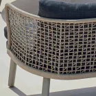 Varaschin Emma modernes zweisitziges gepolstertes Gartensofa Viadurini