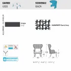 Moderner Outdoor-Sessel Varaschin Emma mit Kopfstütze aus Stoff Viadurini