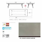 Varaschin Link-Tisch Gartentisch mit Teakholz Beinen, H65 cm Viadurini