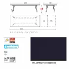 Varaschin Link-Tisch Gartentisch mit Teakholz Beinen, H65 cm Viadurini