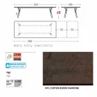 Varaschin Link-Tisch Gartentisch mit Teakholz Beinen, H65 cm Viadurini