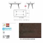 Varaschin Link-Tisch Gartentisch mit Teakholz Beinen, H65 cm Viadurini