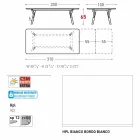 Varaschin Link-Tabelle H 65 cm Gärten erweiterbar auf bis zu 350 cm Viadurini