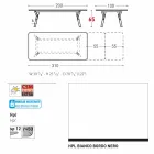 Varaschin Link-Tabelle H 65 cm Gärten erweiterbar auf bis zu 350 cm Viadurini