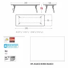 Varaschin Link-Garten Anschiebetisch mit Teakholz Beinen, H75 cm Viadurini