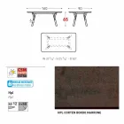 Varaschin Link-Gartentisch mit Teakholz Beinen, H 75 cm Viadurini