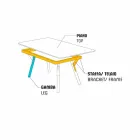 Varaschin Link-Teakholz Garten Esstisch H 75 cm Viadurini