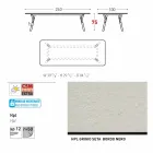 Varaschin Link-Fest Esstisch Garten oder in der Halle H 75 cm Viadurini