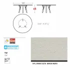 Varaschin Link Round Gartentisch mit Teak Beinen, H 65cm Viadurini