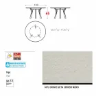 Varaschin Verbindungen Runder Tisch für Innen- / Außen-modernes Design, H 65 cm Viadurini