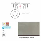 Varaschin Verbindungen Runder Tisch für Innen- / Außen-modernes Design, H 65 cm Viadurini