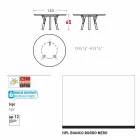 Varaschin Verbindungen Runder Tisch für Innen- / Außen-modernes Design, H 65 cm Viadurini