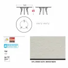 Varaschin Verbindungen Runder Tisch für Innen- / Außen-modernes Design, H 65 cm Viadurini