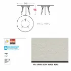 Varaschin verbindet Rundgartentisch mit Teak Beinen, H 75cm Viadurini