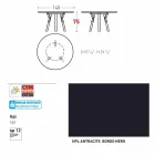 Varaschin Verbindungen Runder Tisch modernes Design Garten, H 75 cm Viadurini