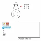 Varaschin Verbindungen Runder Tisch modernes Design Garten, H 75 cm Viadurini