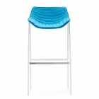 Varaschin Summer Outdoor Hocker aus Stahl und Stoff Viadurini