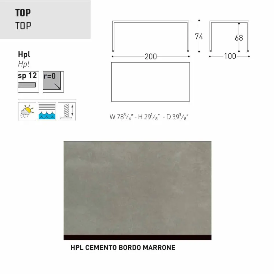 Varaschin Victor Tisch für den Innen-und Garten speisen, modernes Design Viadurini