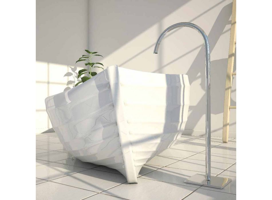 Designer Badewanne wie ein Boot Ozean Made in Italy geformt