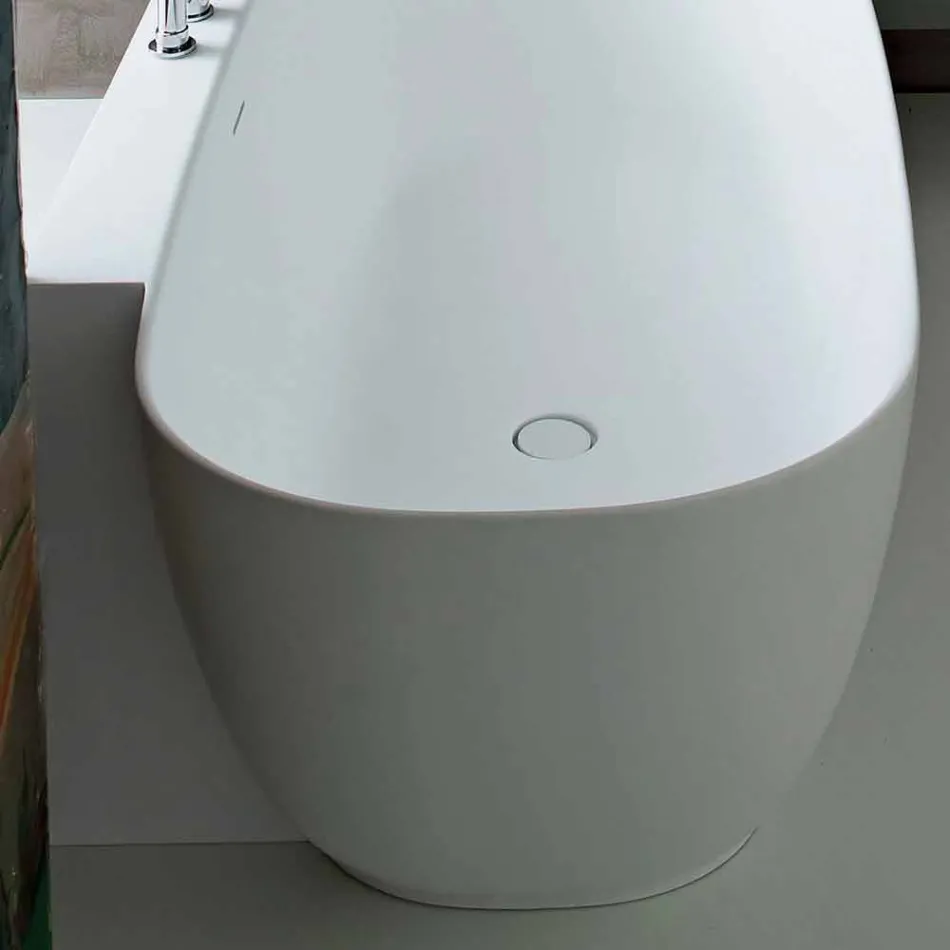 Modern Style White Design Freistehende Badewanne - Lipperiavas1 Viadurini