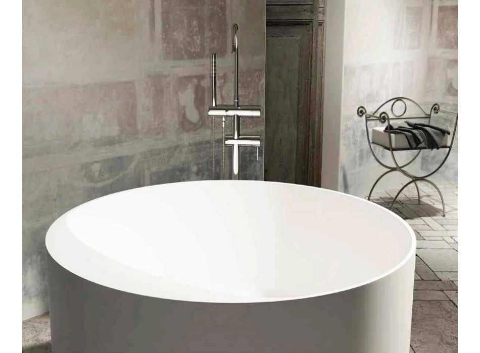 Runde freistehende Design-Badewanne aus italienischem Cremona