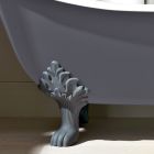 Vintage freistehende Badewanne mit Füßen, aus Gusseisen - Nadine Viadurini