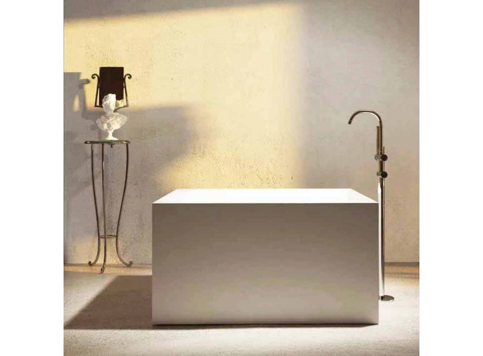 Freistehende quadratische Badewanne aus italienischem Design von Argentera