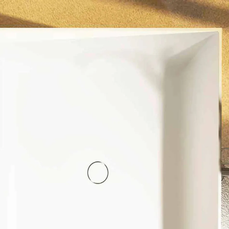 Freistehende quadratische Badewanne aus italienischem Design von Argentera Viadurini