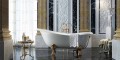 Freistehende Badewanne mit klassichen Design in Italien hergestellt, Fregona