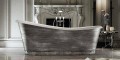 Freistehende Badewanne mit modernem Design aus Harz made in Italy, Furtei
