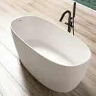 Freistehende Badewanne, Design Solid Surface Glossy / Matte - Veil Viadurini