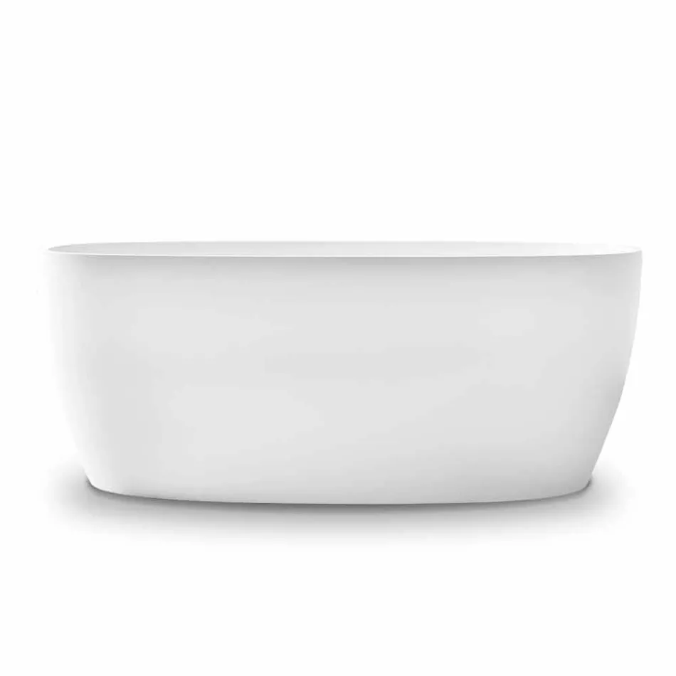 Freistehende Badewanne, Design Solid Surface Glossy / Matte - Veil Viadurini