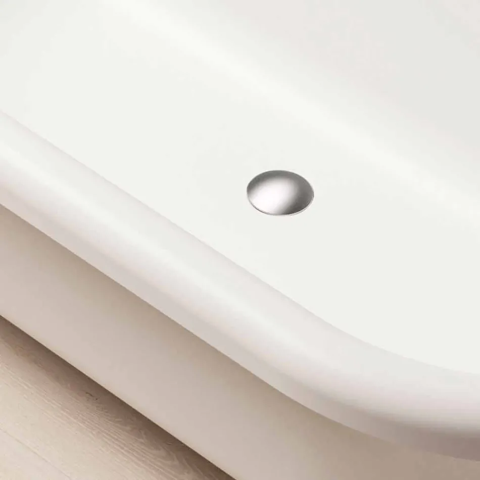 Design freistehende Badewanne, Füße in verchromter Ausführung - Frei Viadurini