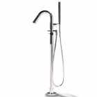 Freistehende Wanne, Made in Italy, in Solid Surface - Flow Viadurini