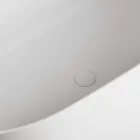 Freistehende Wanne, Made in Italy, in Solid Surface - Flow Viadurini