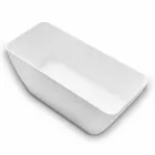 Freistehendes Badezimmer in modernem Design, glänzend weiß oder matt Viadurini