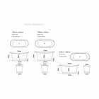 Bad-Design freistehende Nickel und Kupfer Angelica Viadurini