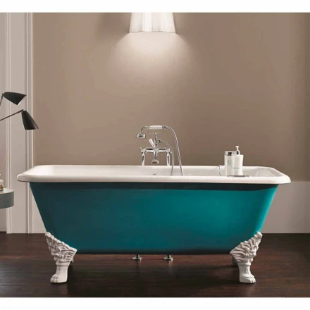 Bad-Design Eisen mit geschmückten Füße Wanda werfen frei stehende Viadurini