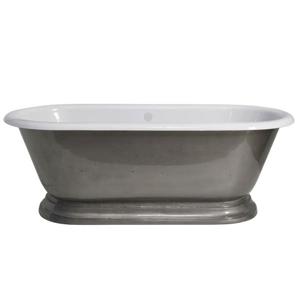 Freistehende badewanne aus gusseisen vintage-stil, made in italy - orsola