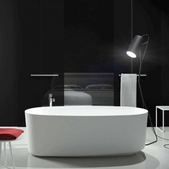 Freistehende Badewanne im Monoblock-Design, hergestellt in Italien, Dongo