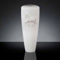 Weiße Keramikvase Carlos, 100% Made in Italy, modernes Design