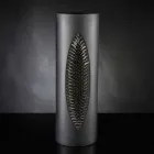Hohe Indoor-Vase aus mattschwarzer Keramik und Stahl Made in Italy - Jesolo Viadurini