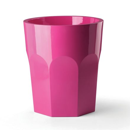 Hohe dekorative Vase in Glasform aus Polyethylen, hergestellt in Italien – Pucca Viadurini