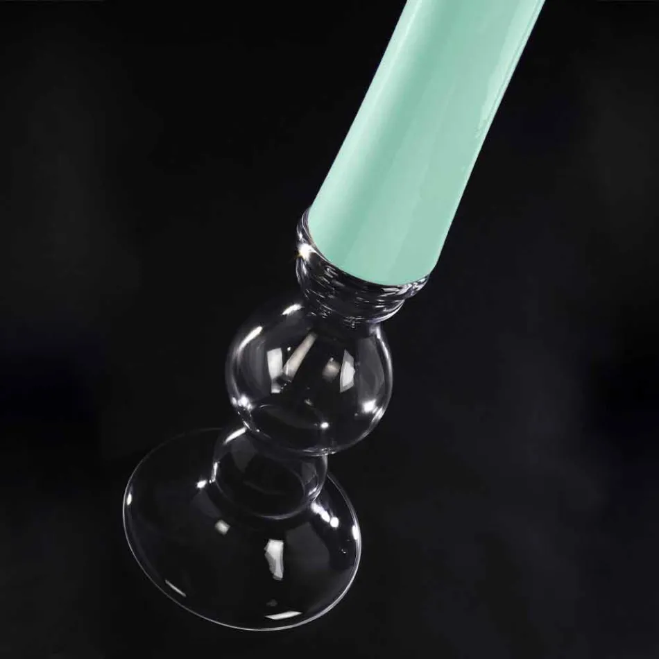 Hohe dekorative Buntglasvase Made in Italy - Singapur Viadurini