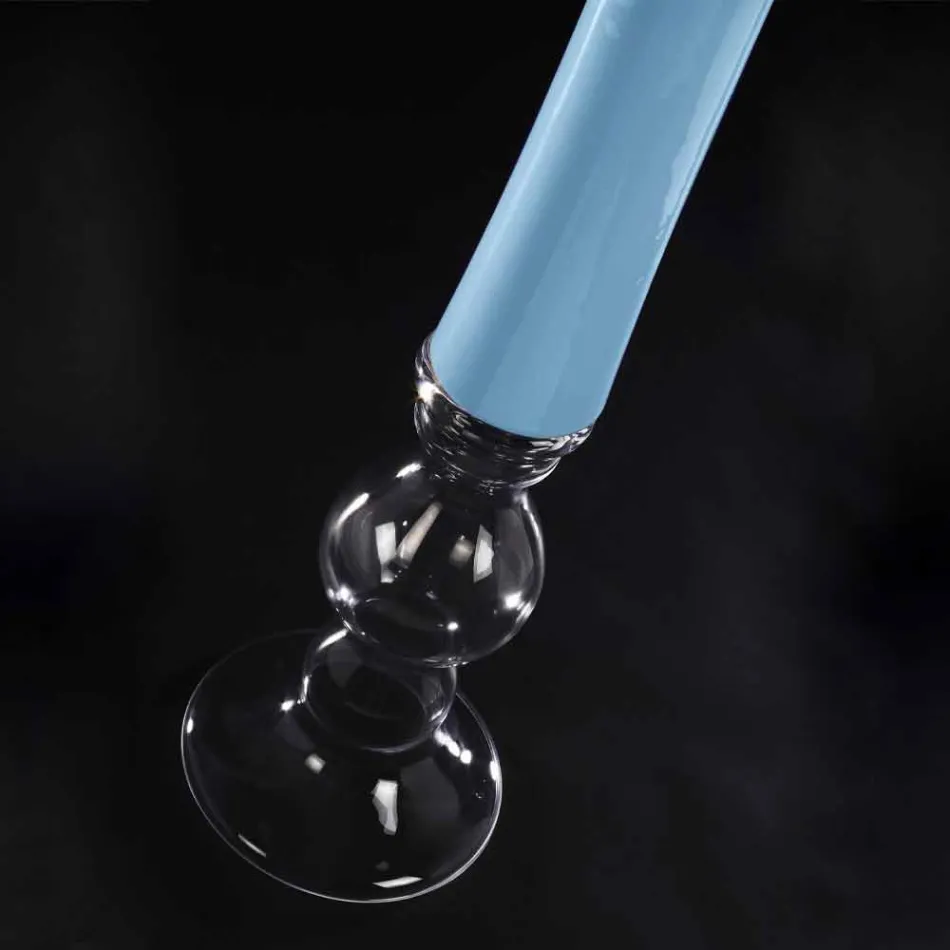 Hohe dekorative Buntglasvase Made in Italy - Singapur Viadurini