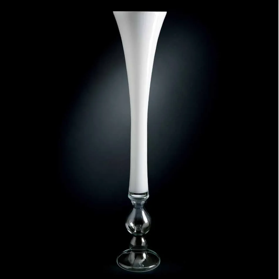 Hohe dekorative Buntglasvase Made in Italy - Singapur Viadurini