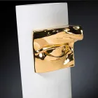 Hohe Vase aus weißer Keramik mit farbigen Details Made in Italy - Monte Viadurini