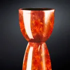 Hohe Vase aus Polyethylen mit Marmor- oder Bruyère-Finish Made in Italy - Renata Viadurini