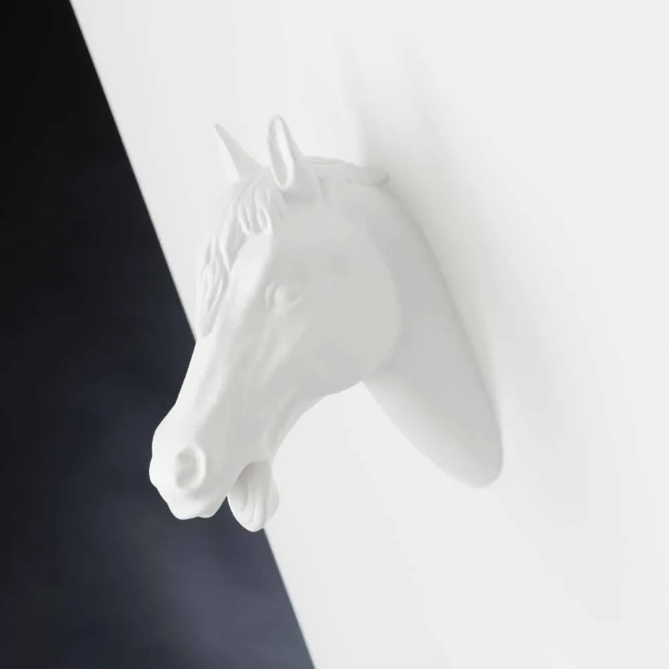 Hohe Indoor-Vase aus weißer Keramik, handgefertigt in Italien - Jacky Viadurini