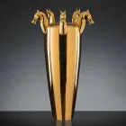 Hohe Indoor-Vase aus weißer Keramik oder glänzendem Gold Made in Italy - Jacky Viadurini